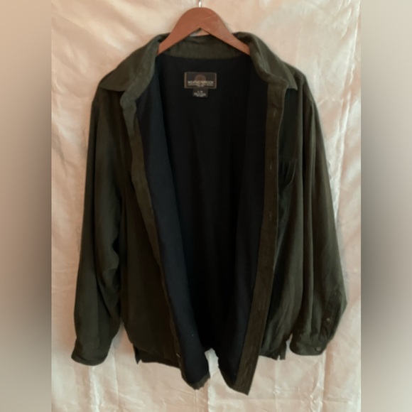 Men’s Weatherproof Garment Company Faux Suede Heavy Shirt /Light Jacket Brown L - Picture 2 of 12
